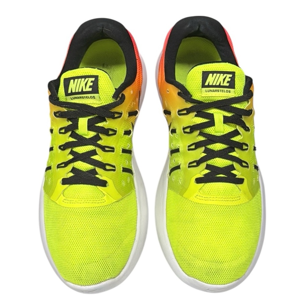 Nike Lunarstelos Neon Yellow Pink Orange #844740-999 Women's Running Shoes 8.5 - Picture 9 of 12
